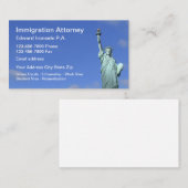 Immigratiewet advocaat visitekaartje (Voorkant / Achterkant)