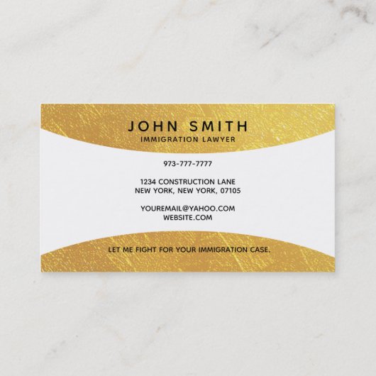 Immigratiewet Visitekaartjes (Achterkant)