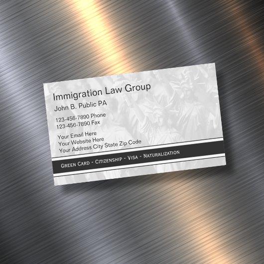 Immigration Attorney Visitekaartjes Magnet Magnetisch Visitekaartje