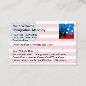 Immigration Naturalization Attorney Visitekaartje (Voorkant)