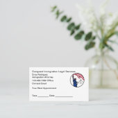 Immigration Naturalization Lawyer Appointment Card Afsprakenkaartje (Staand voorkant)