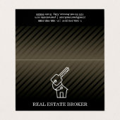 Immobiliënbelegger | Sleutels voor het startpunt Visitekaartje (Buitenkant ongevouwen)