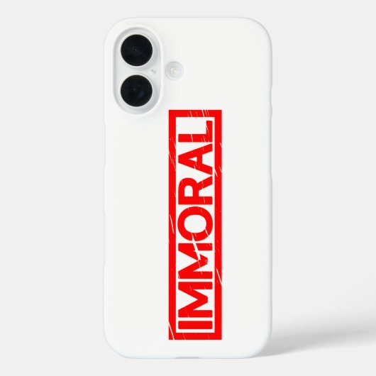 Immorele Stempel Case-Mate iPhone Case (Achterkant)