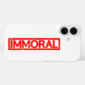 Immorele Stempel Case-Mate iPhone Case (Achterkant (horizontaal))