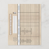 Immunisatiekaart Houten achtergrond (Voorkant)