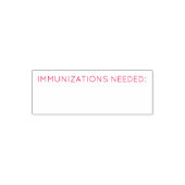 Immunisaties Benodigde zelfinktstempel Zelfinktende Stempel (Design)