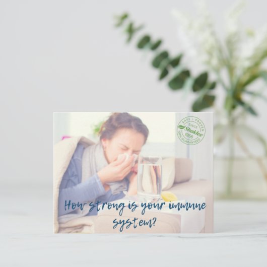 Immuniteit Briefkaart (Staand voorkant)