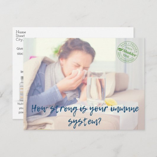 Immuniteit Briefkaart (Voorkant / Achterkant)