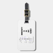 Immuniteit is in mijn genen (immunologisch chromos bagagelabel (Voorkant verticaal)