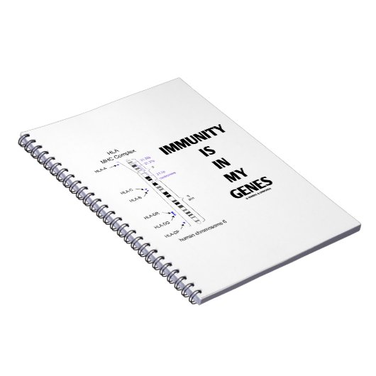 Immuniteit is in mijn genen (immunologisch chromos notitieboek (Rechterzijde)