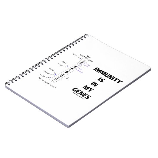 Immuniteit is in mijn genen (immunologisch chromos notitieboek (Linkerzijde)