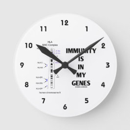 Immuniteit is in mijn genen (immunologisch chromos ronde klok