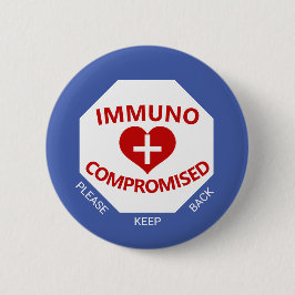 Immunocompromittering - Houd de Button terug blauw