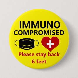 Immunogecompromitteerd - Blijf achter Button