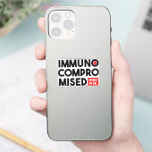Immunogecompromitteerd hoog risicobewustzijn sticker (Telefoon)