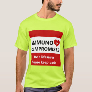 Immunogecompromitteerd - Rood en wit overhemd acht T-shirt