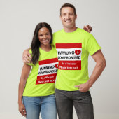 Immunogecompromitteerd - Rood en wit overhemd acht T-shirt (Unisex)
