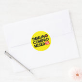 Immunogecompromitteerde Hoge Bewustheid van het Ri Ronde Sticker (Envelop)