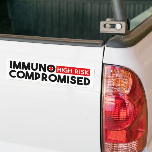 Immunogecompromitteerde Sticker voor hoogrisicomob (Op Truck)