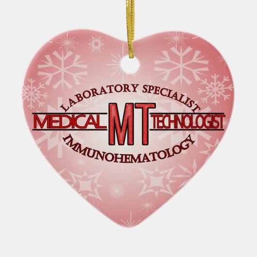 IMMUNOHEMATOLOGIE SPECIALIST MT MEDISCHE TECHNOLOG KERAMISCH ORNAMENT (Voorkant)