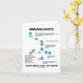 Immunologen weten over T-cel activering Kaart (Gele Bloem)