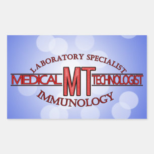 IMMUNOLOGISCHE SPECIALIST MT MEDISCHE TECHNOLOGISC RECHTHOEKIGE STICKER
