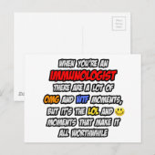 Immunoloog.. OMG WTF LOL Briefkaart (Voorkant / Achterkant)