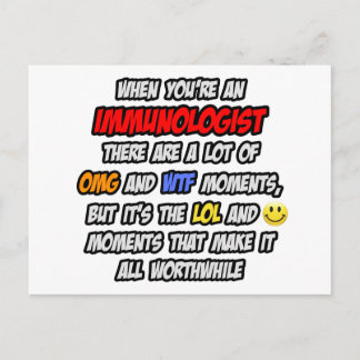Immunoloog.. OMG WTF LOL Briefkaart