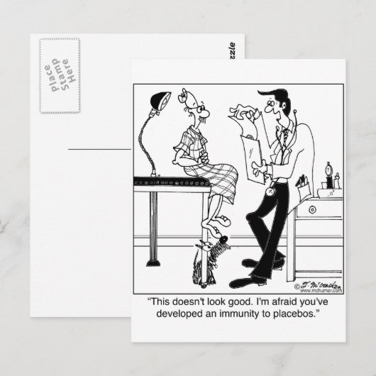 Immuunsysteem op Placebos Briefkaart (Voorkant / Achterkant)