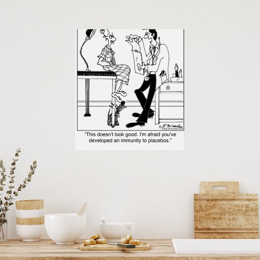 Immuunsysteem op Placebos Poster (Keuken)