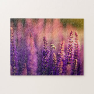 Immuunsysteem Puzzle - Bee op lavender Legpuzzel