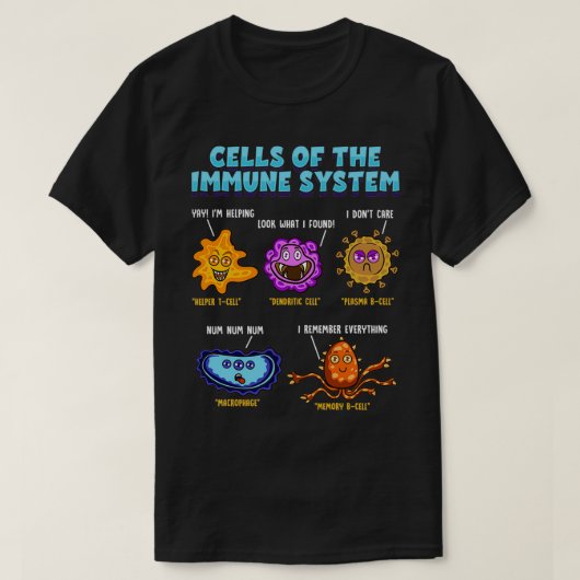 Immuunsysteemcellen Biology Cell Science Humor Imm T-shirt (Design voorkant)