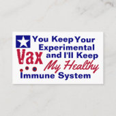 Immuunsysteemgezondheidssocialisme Visitekaartje (Achterkant)