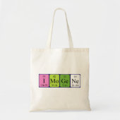 Imogene periodieke tabelnaam canvas tas (Voorkant)