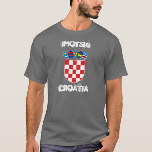 Imotski, Kroatië met wapenschild T-shirt