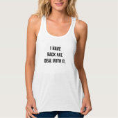 #IMOVERBULLYING #BackFat Tanktop (Voorkant)