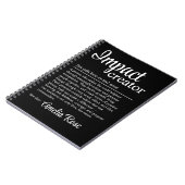 Impact Creator Definition Personalized Gift Notitieboek (Linkerzijde)