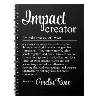 Impact Creator Definition Personalized Gift Notitieboek