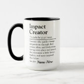 Impact Creator Gepersonaliseerd Waarderingscadeau Mok (Links)
