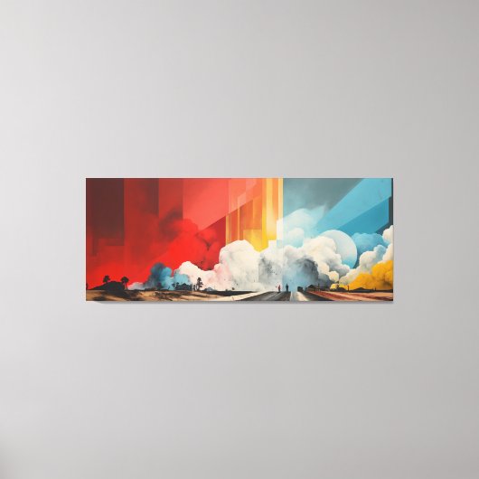 Impact No.03 - Abstract Patchwork Art Collection Canvas Afdruk (Voorkant)