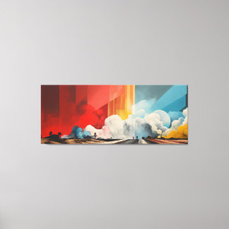 Impact No.03 - Abstract Patchwork Art Collection Canvas Afdruk