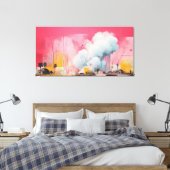 Impact No.06 - Abstract Patchwork Art Collection Canvas Afdruk (Insitu (Slaapkamer))