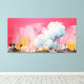 Impact No.06 - Abstract Patchwork Art Collection Canvas Afdruk (Insitu (Houten vloer))