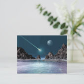 IMPACT Sci-Fi Retro Space Art-Briefkaart Briefkaart (Staand voorkant)