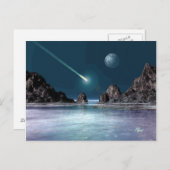 IMPACT Sci-Fi Retro Space Art-Briefkaart Briefkaart (Voorkant / Achterkant)