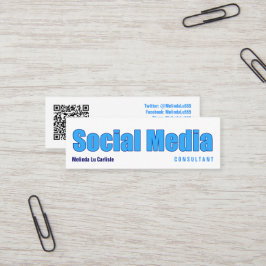 Impact Social Media Consultant met QR-code Mini Visitekaartje