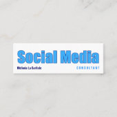 Impact Social Media Consultant met QR-code Mini Visitekaartje (Voorkant)