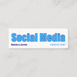 Impact Social Media Consultant met QR-code Mini Visitekaartje