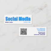 Impact Social Media Consultant met QR-code Mini Visitekaartje (Voorkant / Achterkant)