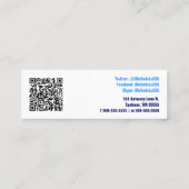 Impact Social Media Consultant met QR-code Mini Visitekaartje (Achterkant)